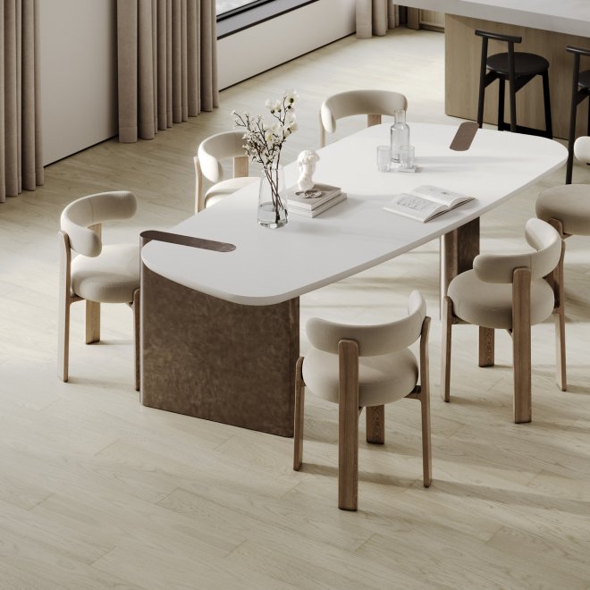 Кварц виниловый ламинат Quartz Parquet Классик 408 Дуб Песочный - фото 4