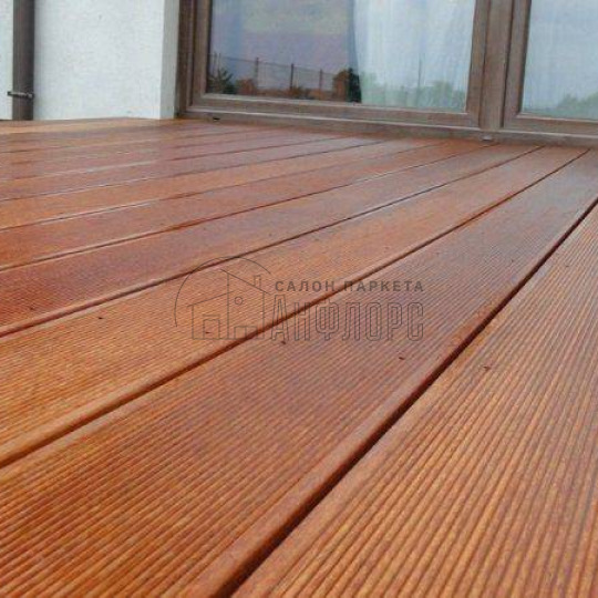 Террасная доска  Кумару жёлтый, вельвет - фото 1