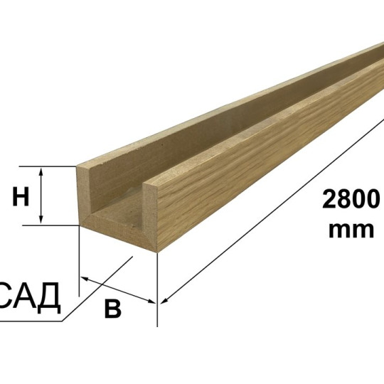 Лайтбрус Finitura Dekor 3-х сторонний шпонированный Орех - фото 3