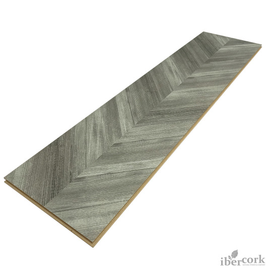 Пробковый пол Ibercork Шеврон Грис - фото 4