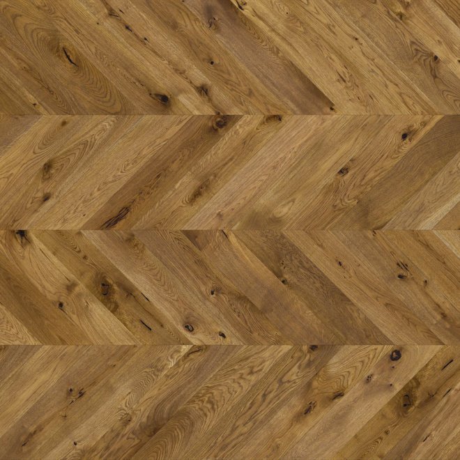 Паркет ёлка Barlinek Шеврон Дуб Shetland (Mainland) - фото 1