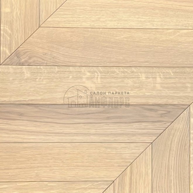 Паркет ёлка Brinel Французская ёлка Дуб Brent Дуб Brent 15х100х600 Рустик - фото 1