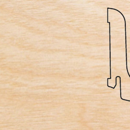 Плинтус Pedross 60х22 шпонированный - Клен - фото 1