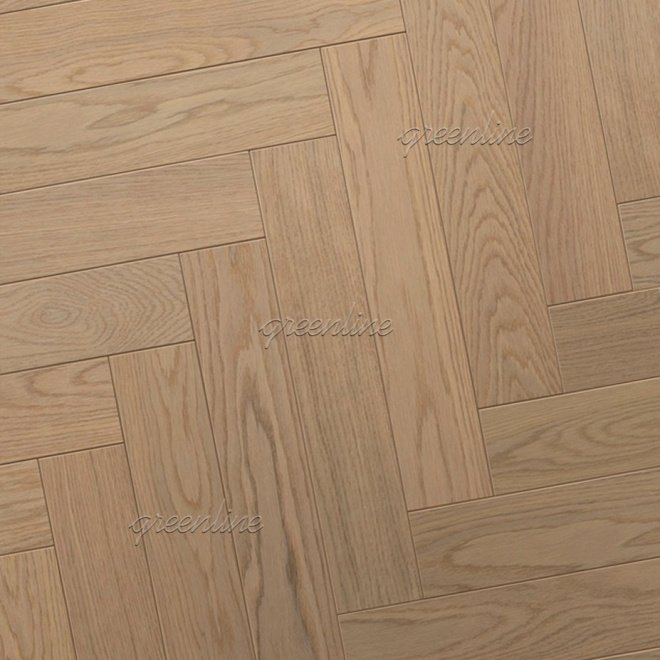 Инженерная доска Greenline Ёлка Smart Herringbone 629 Дуб Айвори - фото 1
