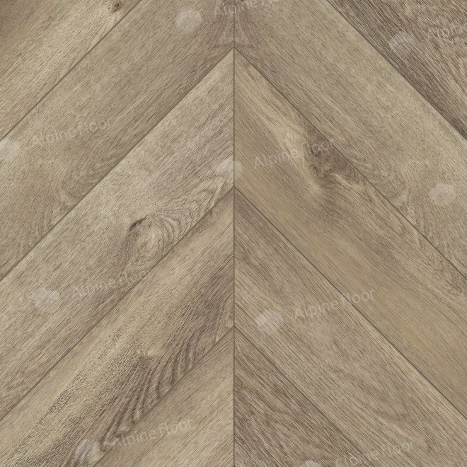 Кварц виниловый ламинат Alpine Floor Chevron Alpine ECO 18-3 Дуб Натуральный Отбеленный - фото 1