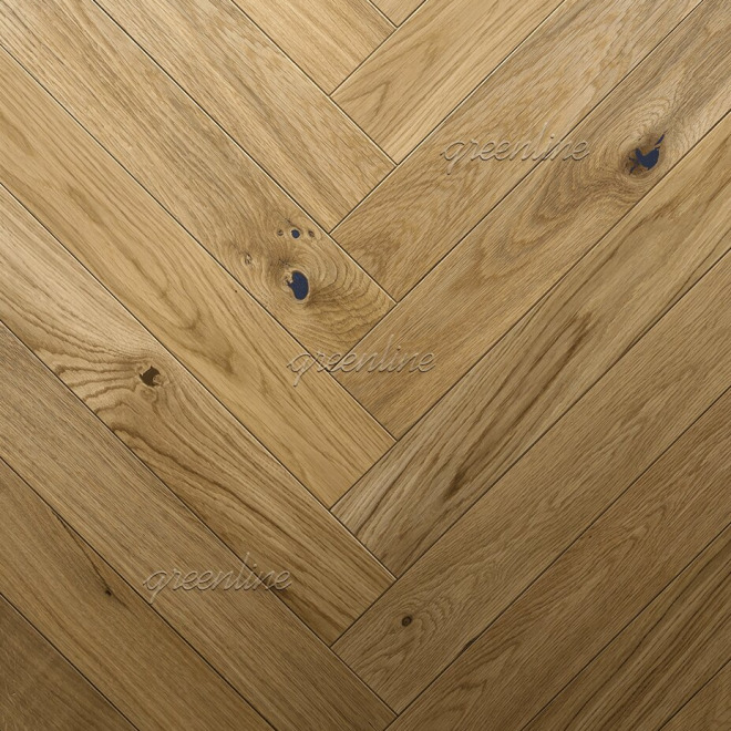 Паркет ёлка Greenline  150 Равенна Вилладж английская 150 Равенна Вилладж 15х95х620 - фото 1
