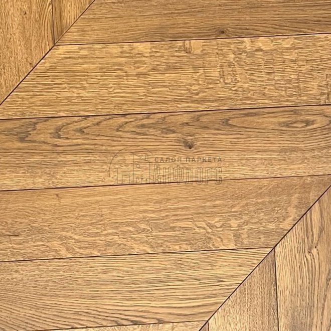 Паркет ёлка Brinel Французская ёлка Дуб Tempo Дуб Tempo 15х100х600 Прайм - фото 1