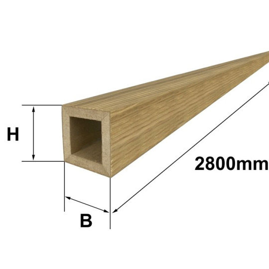 Лайтбрус Finitura Dekor 4-х сторонний шпонированный Дуб 4-х сторонний шпонированный Дуб 40х40х2800 С покрытием - фото 1