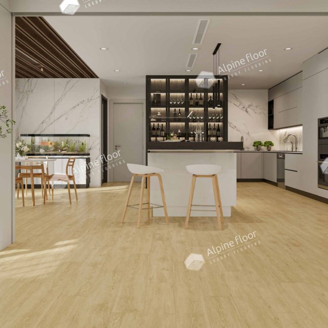 Кварц виниловый ламинат Alpine Floor Easy Line LVT ECO 3-23 Дуб Кремовый - фото 2