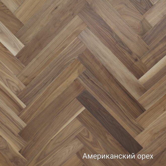 Паркет ёлка Bonitello Parquet Bonitello Parquet Американский Орех - фото 1