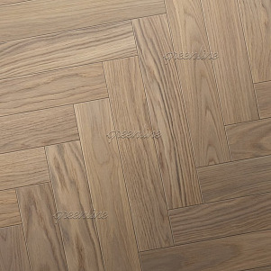 Паркет ёлка Greenline   828 Дуб Эклипс английская 15х90х500