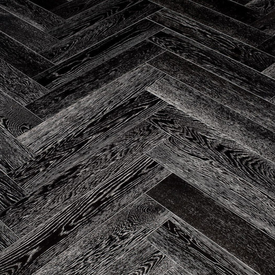 Паркет ёлка Marco Ferutti Hermitage Hermitage Дуб Неро браш - фото 1