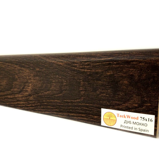 Плинтус TeckWood Цветной 100х16 Дуб Мокко (Oak Mocco) - фото 1