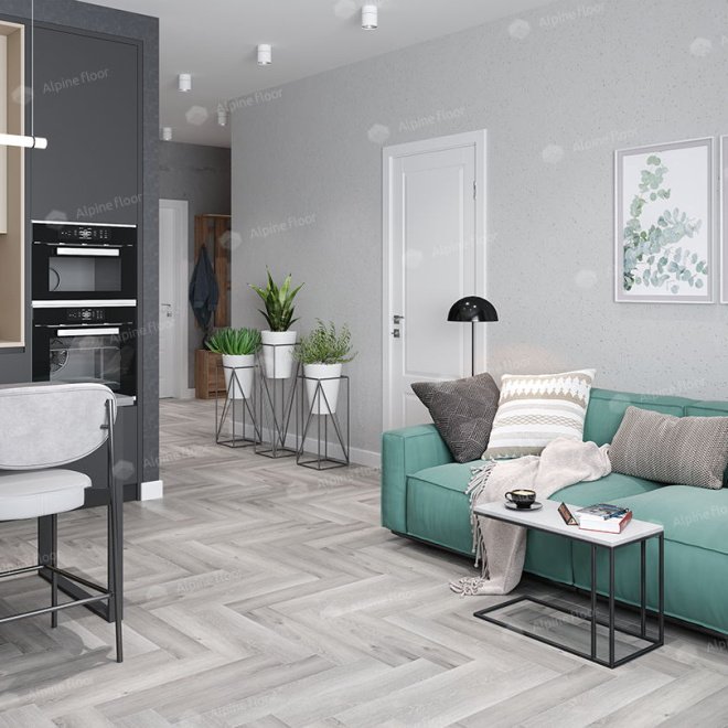 Кварц виниловый ламинат Alpine Floor Parquet LVT ECO 16-18 Дуб Лейтена - фото 2