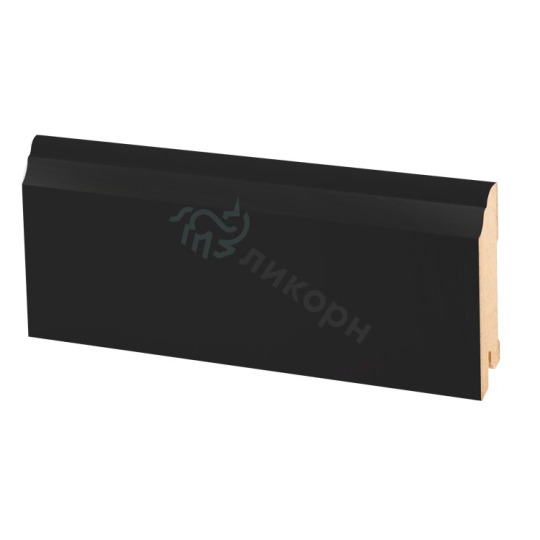 Плинтус Ликорн МДФ Цветной K-26 Черный - фото 1