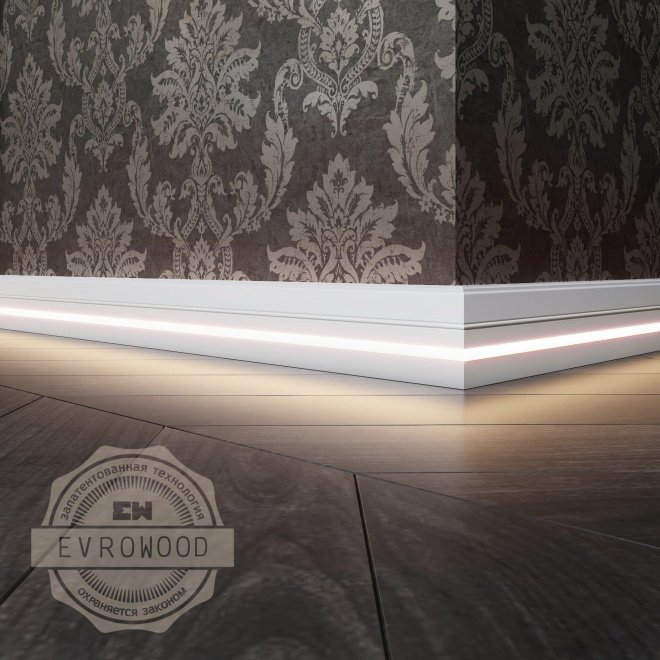 Плинтус Evrowood Evrowood PN 120 led - фото 4
