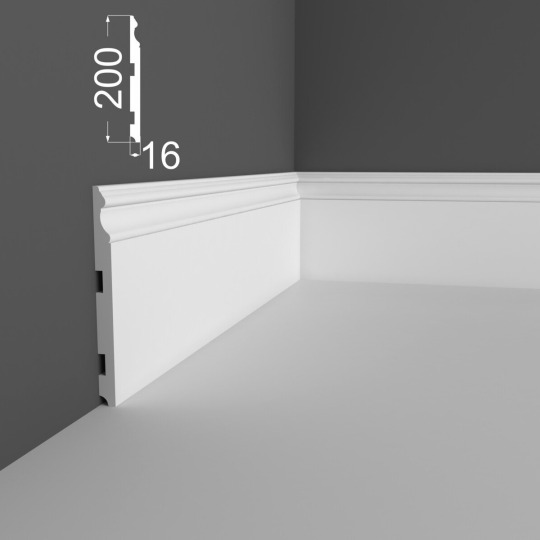 Плинтус Ликорн МДФ Грунтованный Р 16.200.16 - фото 2