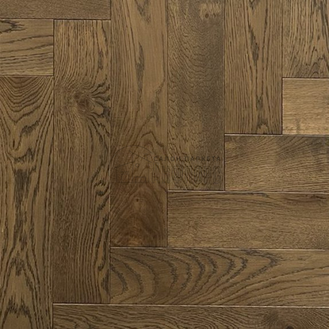 Паркет ёлка Brinel Английская ёлка Дуб Visit Дуб Visit 15х100х500 Рустик - фото 1