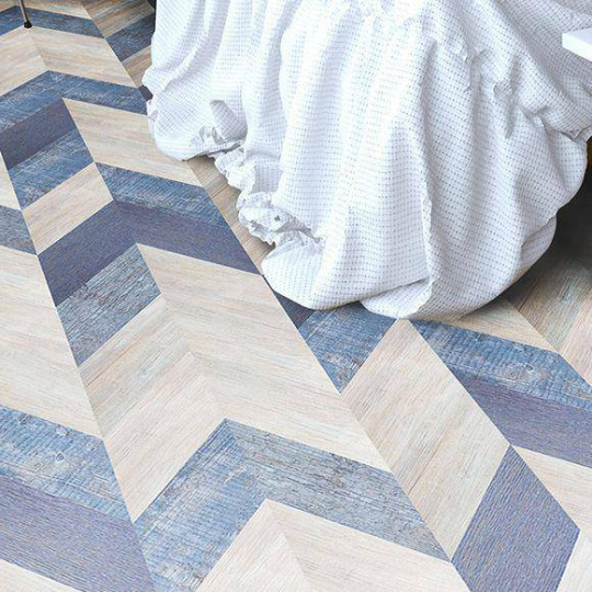 Пробковый пол Corkstyle Chevron Chevron Blue - фото 4