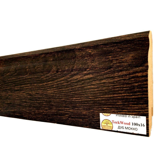 Плинтус TeckWood Цветной 100х16 Дуб Мокко (Oak Mocco) - фото 2