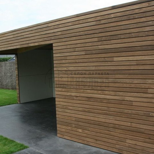 Террасная доска  Термоясень прямой планкен Термоясень прямой планкен 20х120х800-3000 - фото 2