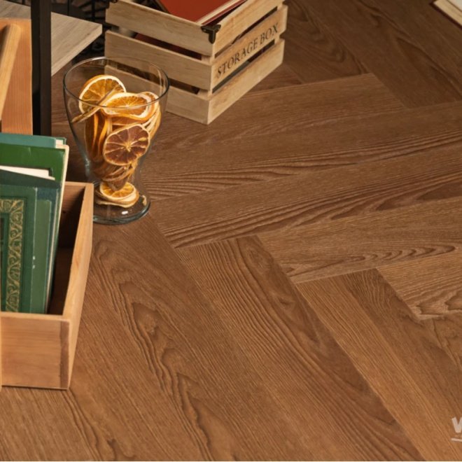Кварц виниловый ламинат Vinilam Parquet Herringbone IS11200 Паркет Винсент - фото 1