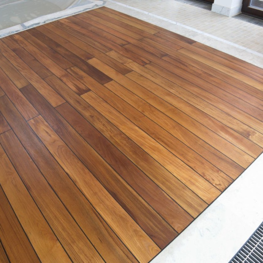 Паркет для ванной Тик с герметиком - фото 3