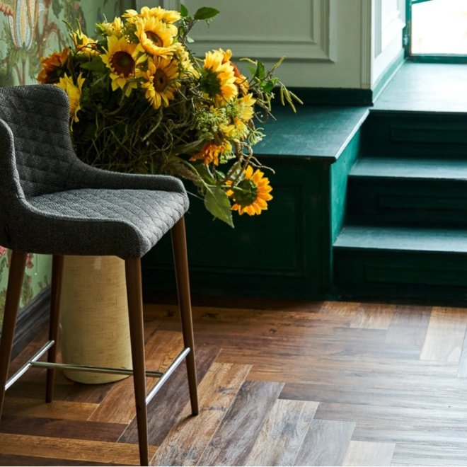 Кварц виниловый ламинат Vinilam Parquet Herringbone IS11155 Паркет Парижский - фото 2