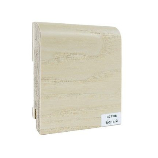 Плинтус Finitura Dekor шпонированный Ясень белый - фото 1