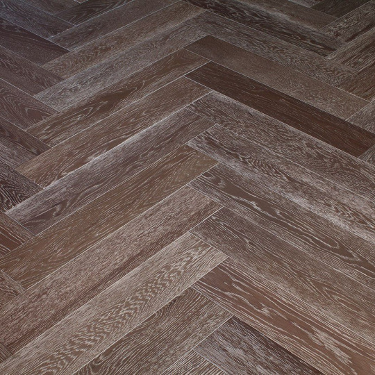 Паркет ёлка Marco Ferutti Hermitage Hermitage Дуб Грей браш - фото 1