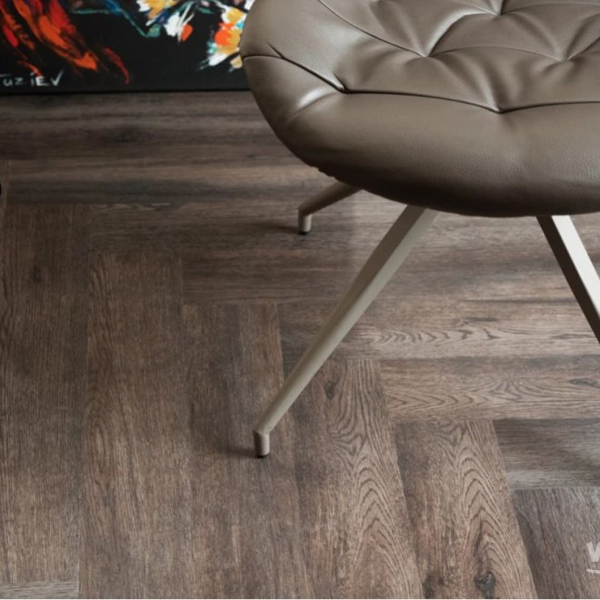 Кварц виниловый ламинат Vinilam Parquet Herringbone IS11211 Паркет Донателло - фото 5