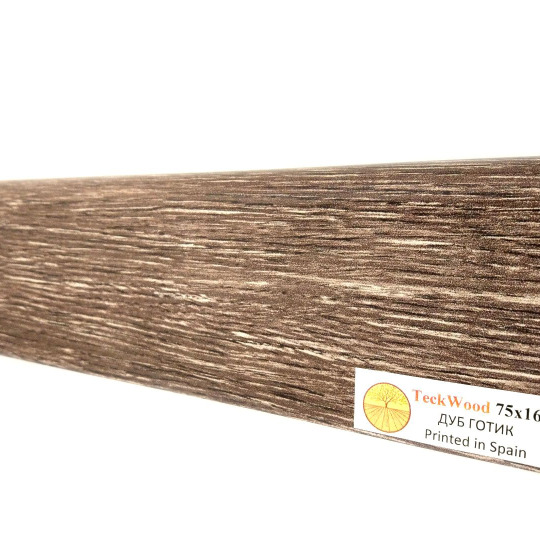Плинтус TeckWood Цветной 100х16 Дуб Готик (Oak Gotic) - фото 1