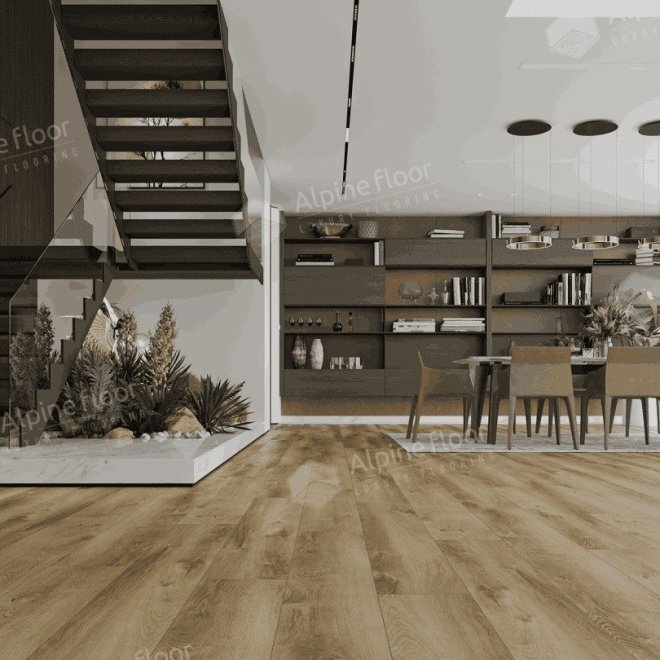 Кварц виниловый ламинат Alpine Floor Premium 12 ECO 24-5 Дуб Серена

12 мм - фото 4