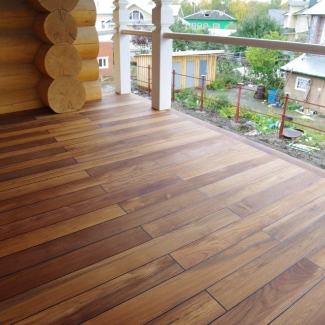 Массивная доска Mazarri Тик с герметиком Sika - фото 4