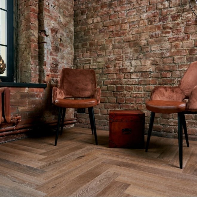 Кварц виниловый ламинат Vinilam Parquet Herringbone IS11199 Паркет Венецианский - фото 6