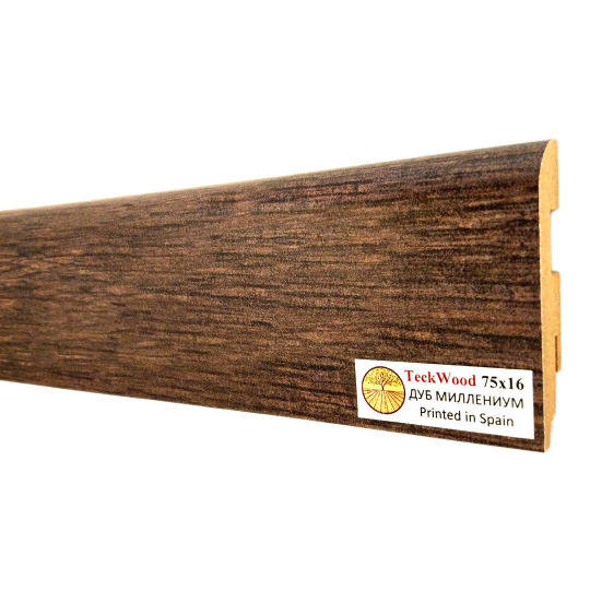 Плинтус TeckWood Цветной 100х16 Дуб Миллениум (Oak Millennium) - фото 1