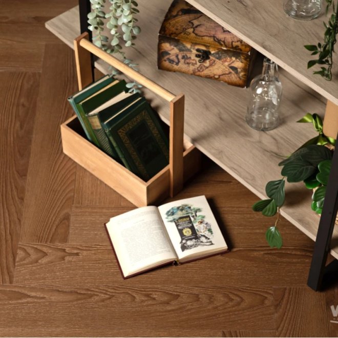Кварц виниловый ламинат Vinilam Parquet Herringbone IS11200 Паркет Винсент - фото 5