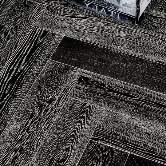 Паркет ёлка Marco Ferutti Hermitage Hermitage Дуб Неро браш - фото 3