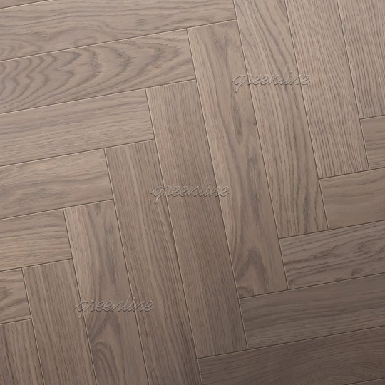 Паркет ёлка Greenline  820 Дуб Квант английская - фото 1