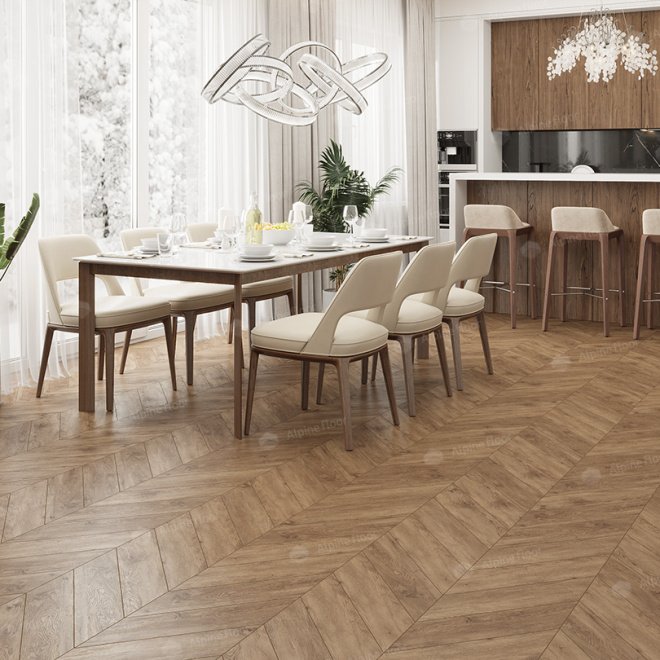 Кварц виниловый ламинат Alpine Floor Chevron Alpine ECO 18-10 Гевуина - фото 2