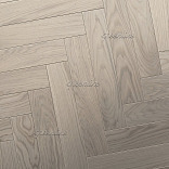 Паркет ёлка Greenline  133 Дуб Асти английская 133 Дуб Асти 15х125х520 - 