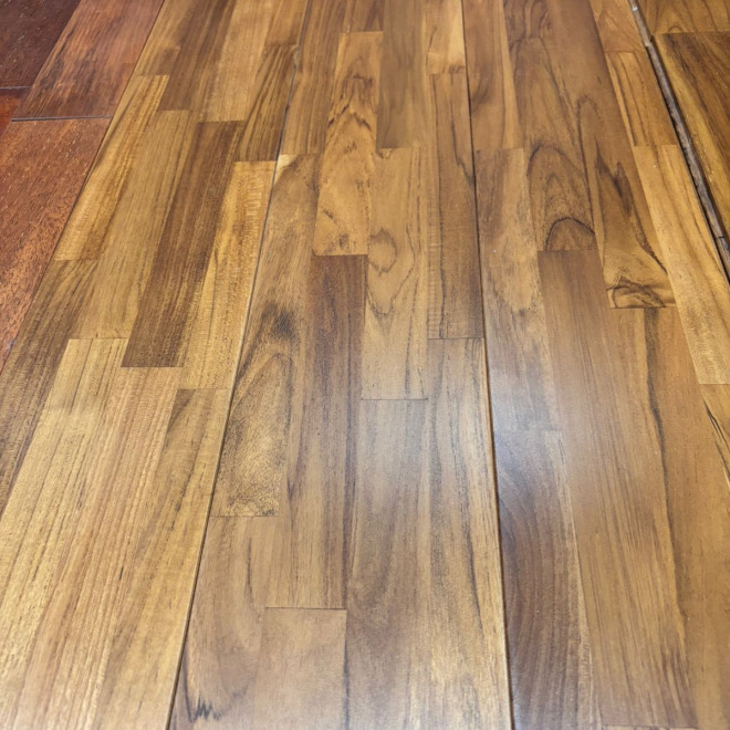 Массивная доска Komofloor Палуба ТикТик 15х75х1500 Лак Экстра - фото 3