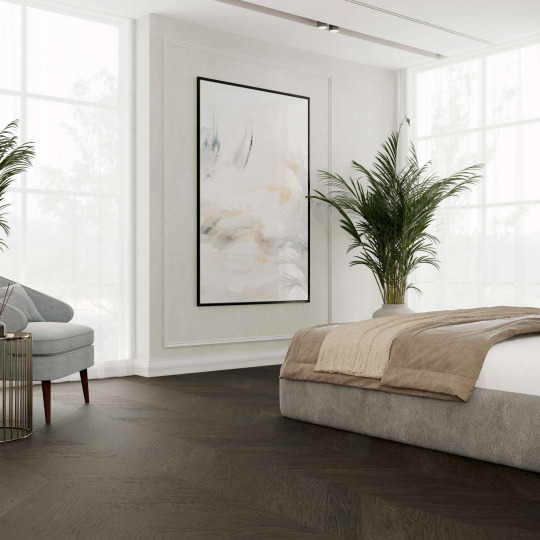 Паркет ёлка Esta Parket Chevron Nova 15519 Oak CH Nova Elite Lava Grey Extra Matt - фото 2