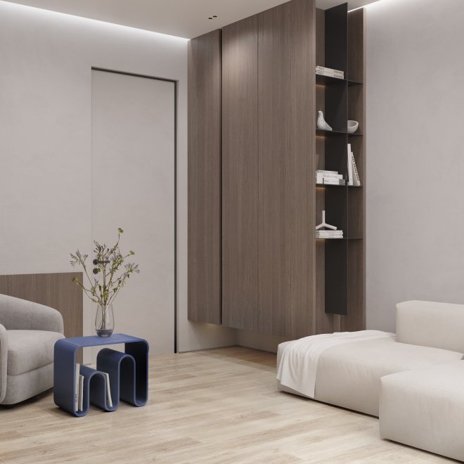 Кварц виниловый ламинат FirstFloor FirstFloor 1F043 Ледяной дуб скетч/Sketch Oak Frozen - фото 8