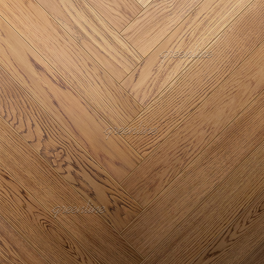 Паркет ёлка Greenline  804 Дуб Элемент английская - фото 1