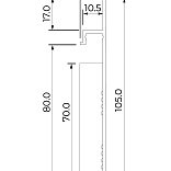 Плинтус Ликорн Скрытый С-04.2.3 Чёрный - 7