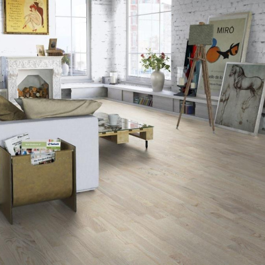 Паркетная доска Tarkett Salsa Дуб Робуст белый браш/Oak Robust White Тонирование, PL, браш - фото 2