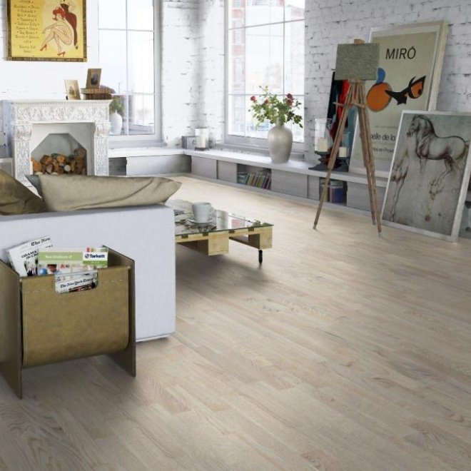 Паркетная доска Tarkett Salsa Дуб Робуст белый браш/Oak Robust White BR - фото 2