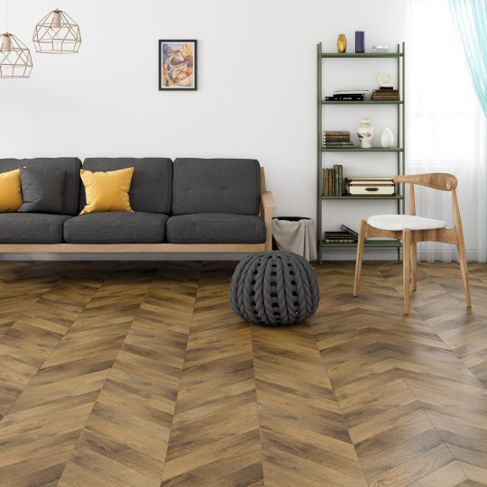 Паркет ёлка Gran Parte Французская ёлка 012 Амбра Амбра 15х110х460 - фото 4