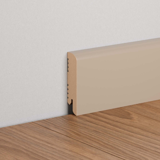 Плинтус Ликорн МДФ Цветной K-02 Бежево-серый - фото 1